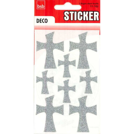 Picture of HERMA DECOR SILVER CROSS STICKERS